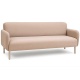 Диван светло-коричневый в тканевой обивке