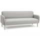 Диван светло-серый в тканевой обивке