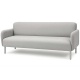 Диван светло-серый в тканевой обивке