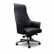 Кресло для руководителя из экокожи в черном цвете